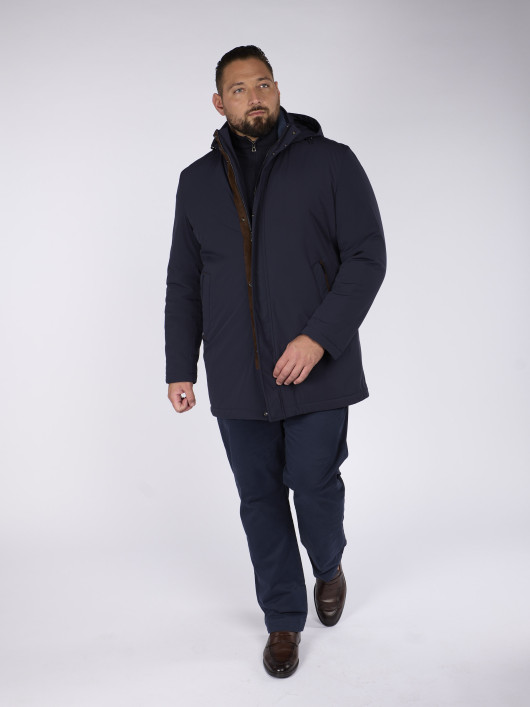 Parka Bleu Marine Grande Taille