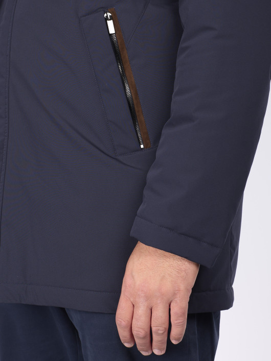 Parka Bleu Marine Grande Taille