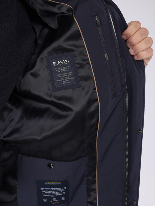 Parka Bleu Marine Grande Taille