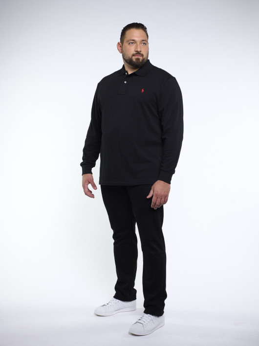 Polo Manches Longues Grande Taille Noir Ralph Lauren