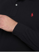 Polo Manches Longues Grande Taille Noir Ralph Lauren
