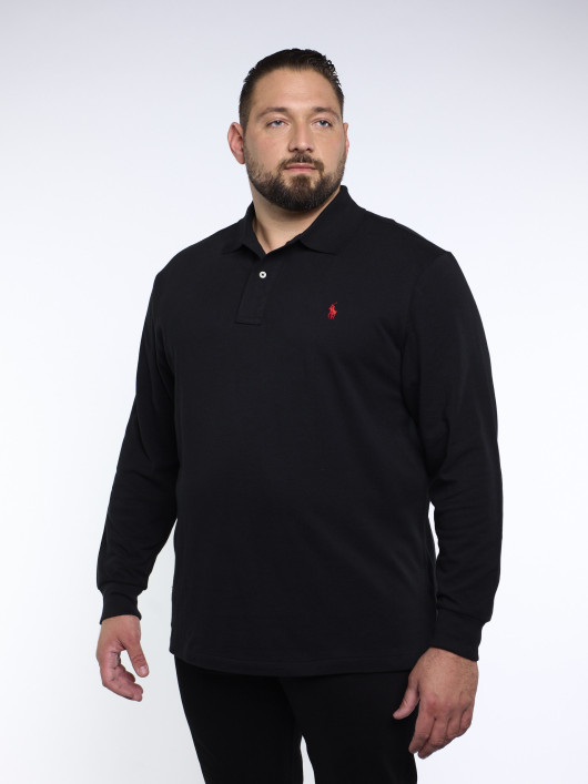 Polo Manches Longues Grande Taille Noir Ralph Lauren