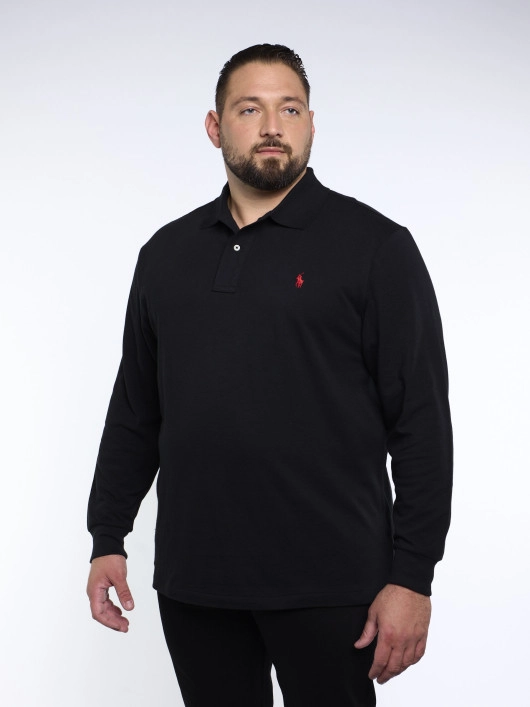 Polo Manches Longues Grande Taille Noir Ralph Lauren