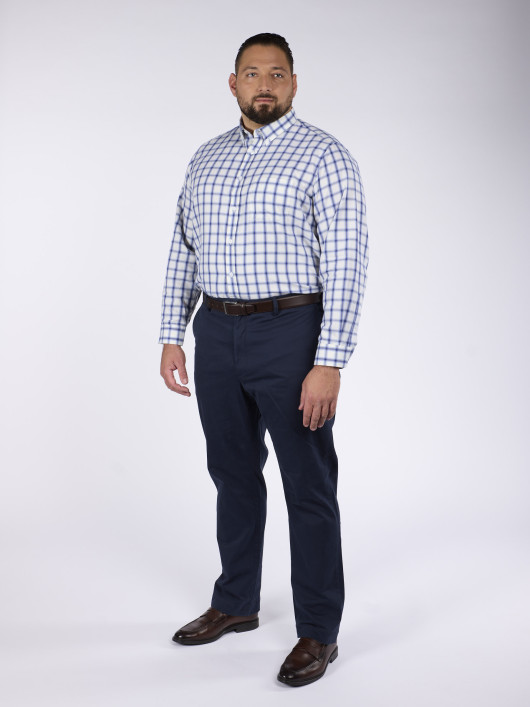 Chemise Flanelle A Carreaux Grande Taille Bleu