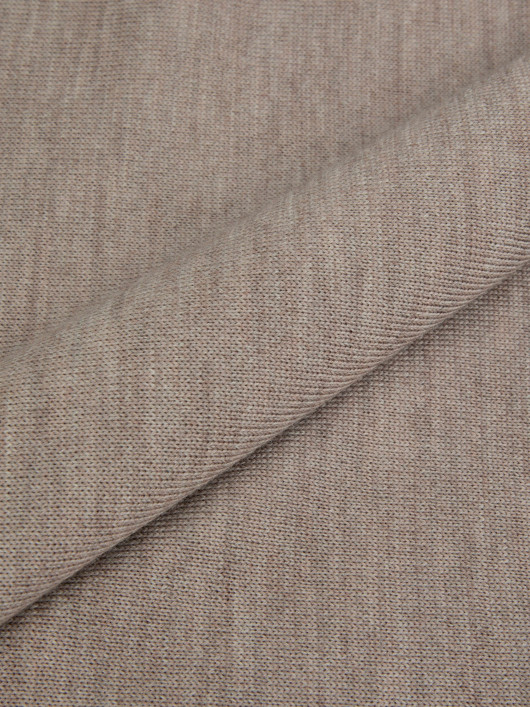 Pull Mérinos Col Polo grande taille Beige Taupe