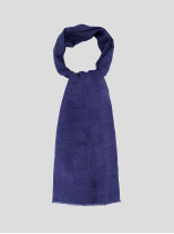 Echarpe Uni Bleu Grande Taille