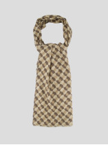 Echarpe Fantaisie Beige Grande Taille