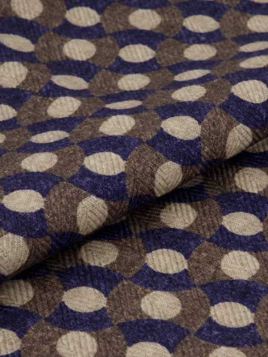 Echarpe Fantaisie Bleu Grande Taille