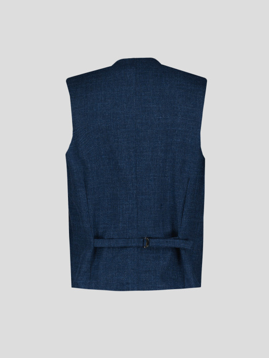 Gilet De Costume Armuré Grande Taille Bleu Foncé Capel