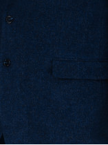 Veste Laineuse Grande Taille Bleu Foncé