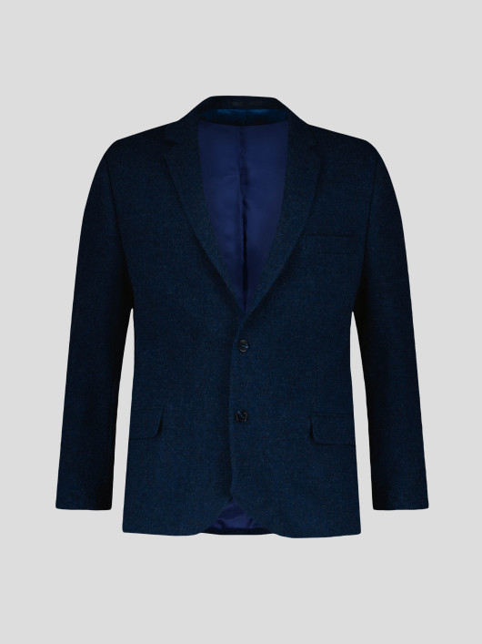 Veste Laineuse Grande Taille Bleu Foncé