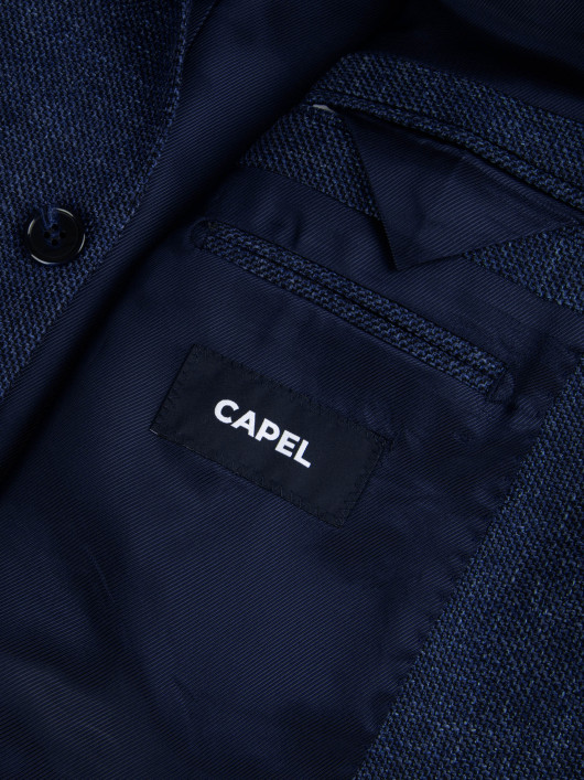 Veste Laineuse Grande Taille Bleu Foncé