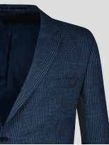 Veste A Carreaux Grande Taille Bleu Marine