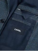 Veste A Carreaux Grande Taille Bleu Marine