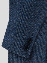 Veste A Carreaux Grande Taille Bleu Marine