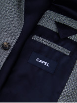 Veste Grande Taille  Marron à Chevrons - Capelstore