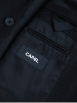 Veste de costume bleu marine en laine Angelico – Capel