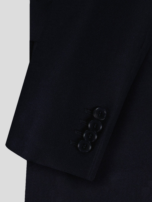 Veste de costume bleu marine en laine Angelico – Capel