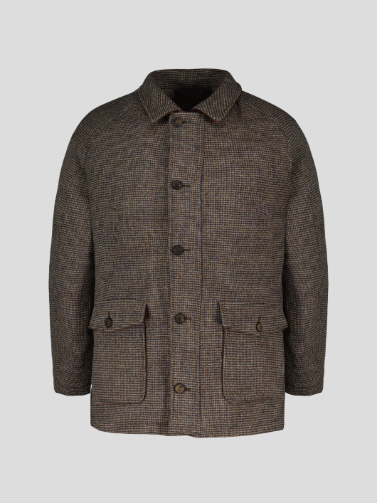 Parka Laine Harris Tweed Grande Taille Camel