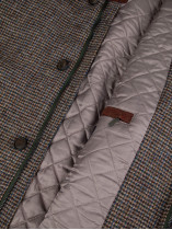 Parka Laine Harris Tweed Grande Taille Camel