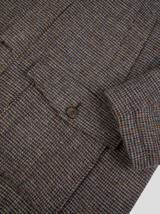 Parka Laine Harris Tweed Grande Taille Camel