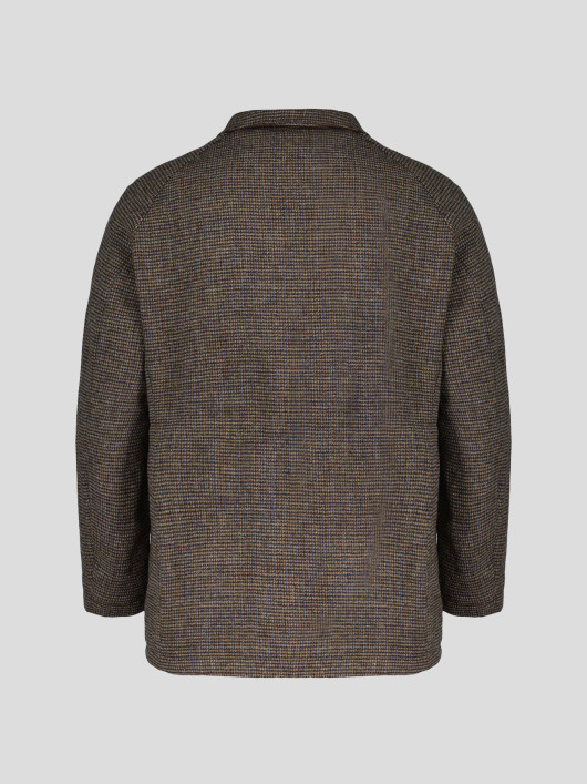 Parka Laine Harris Tweed Grande Taille Camel