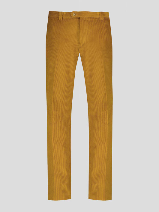 Pantalon Grant En Velours Ocre Capel
