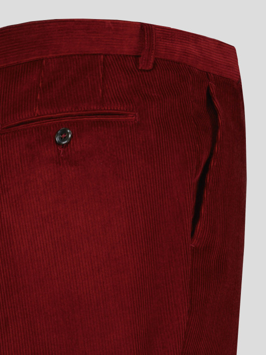 Pantalon Grant Velours Bordeaux Capel