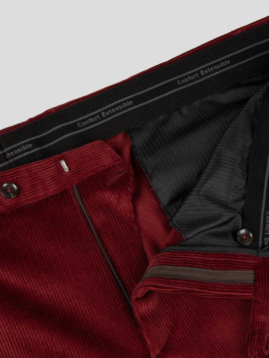 Pantalon Grant Velours Bordeaux Capel