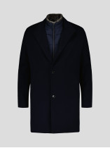 Manteau Armuré Grande Taille Bleu Marine