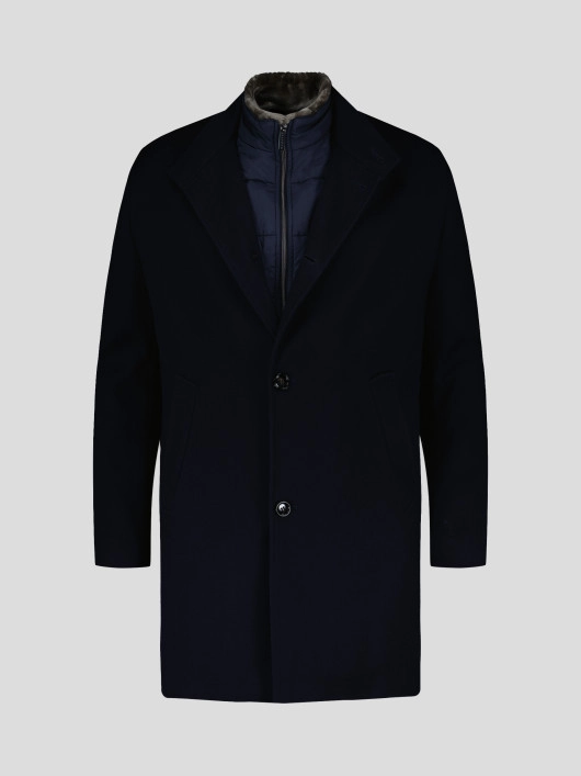 Manteau Armuré Grande Taille Bleu Marine