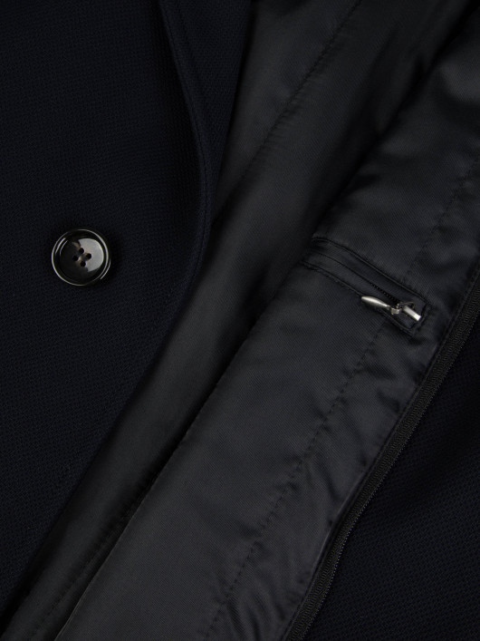 Manteau Armuré Grande Taille Bleu Marine