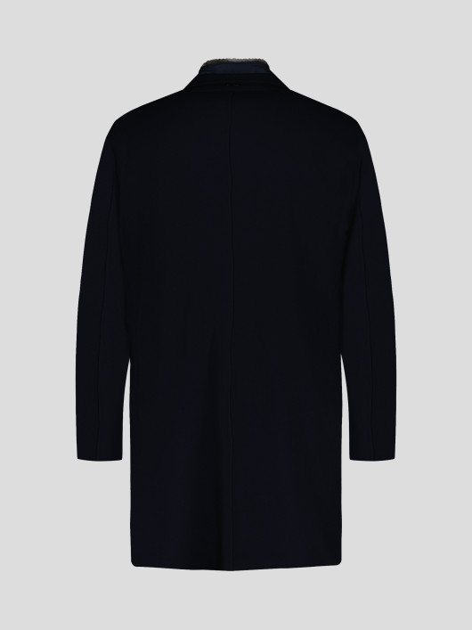 Manteau Armuré Grande Taille Bleu Marine