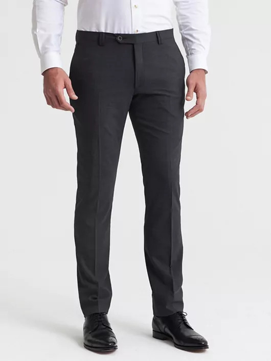 Patalon de ville extensible auto défroissable gris anthracite homme grande taille | Capel