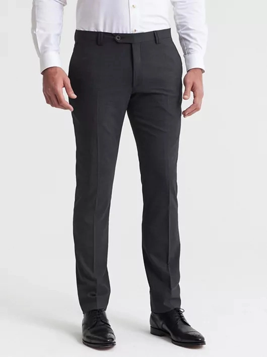 Patalon de ville extensible auto défroissable gris anthracite homme grande taille | Capel