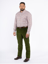 Pantalon Grant en Velours Grande Taille Vert Foret