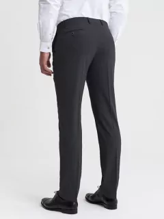 Patalon de ville extensible auto défroissable gris anthracite homme grande taille | Capel