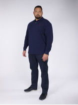 Polo Manches Longues Grande Taille Marine Ralph Lauren
