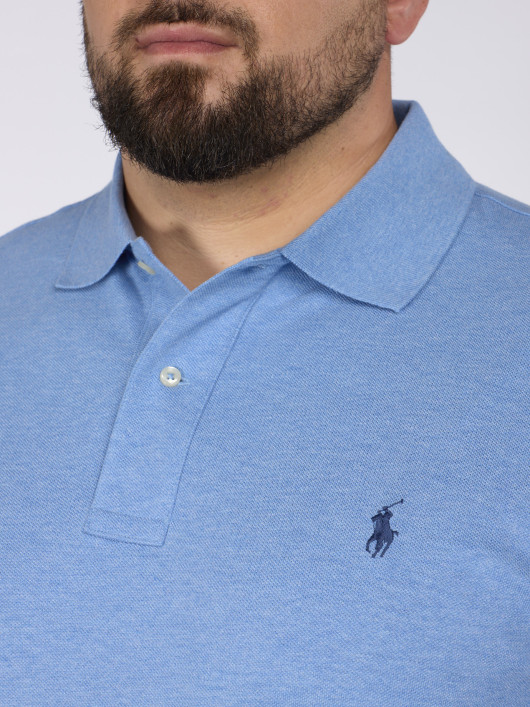 Polo Manches Longues Grande Taille Bleu Ralph Lauren
