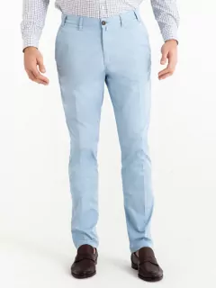 Chino Uni Bleu ciel Capel Grandes Tailles
