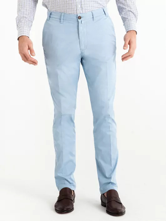 Chino Uni Bleu ciel Capel Grandes Tailles
