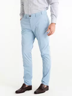 Chino Uni Bleu ciel Capel Grandes Tailles