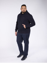 Sweatshirt A Capuche Bleu Marine Grande Taille