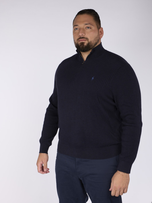 Pull Camionneur Grande Taille Marine