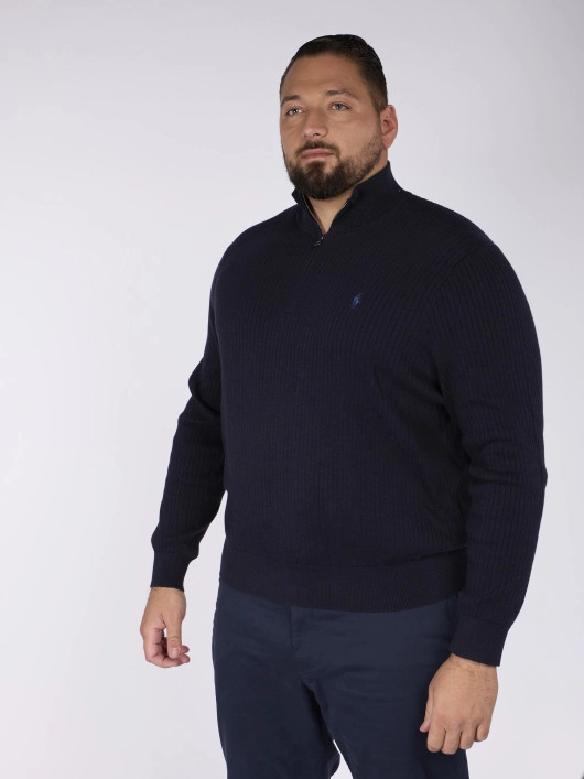 Pull Camionneur Grande Taille Marine