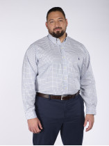 Chemise A Carreaux Ecru Grande Taille