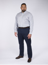 Chemise A Carreaux Ecru Grande Taille