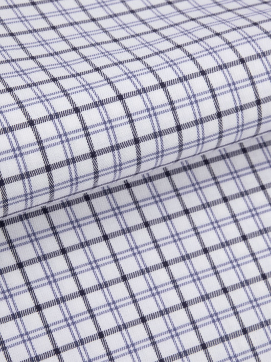 Chemise A Carreaux Ecru Grande Taille