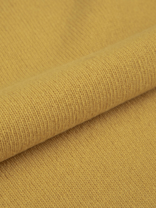 Pull Col V Lambswool Grande Taille Jaune