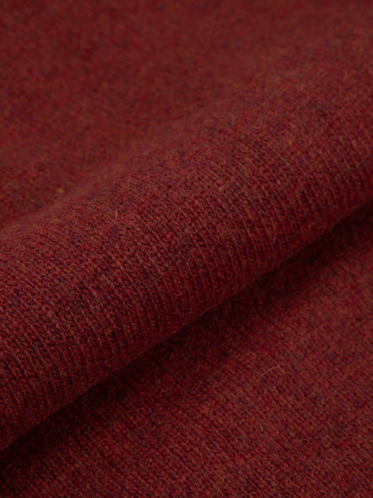 Pull Camionneur Laine Orange Foncé Grande Taille